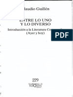 Guillén, C. (2005). Entre Lo Uno y Lo Diverso, Introducción a La Literatura Comparaa (Ayer y Hoy)