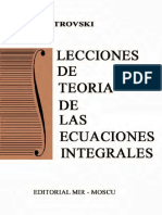 Lecciones de Teoría de Las Ecuaciones Integrales