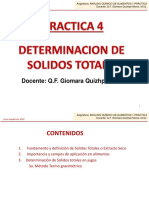 Practica n.-4, Determinacion de Solidos-Totales, Ciclo II-2017-2018