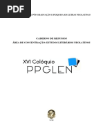 Caderno de Resumos Do 16º Colóquio Neolatinas 2016