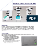 Micro Vickers Hardness Testing Machine