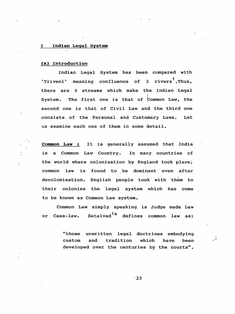 Indian Legal System Including Common & Civil Law - 2 | PDF | Precedent ...