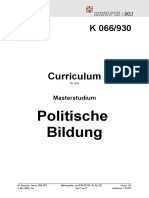 Curriculum 2013 Politische Bildung