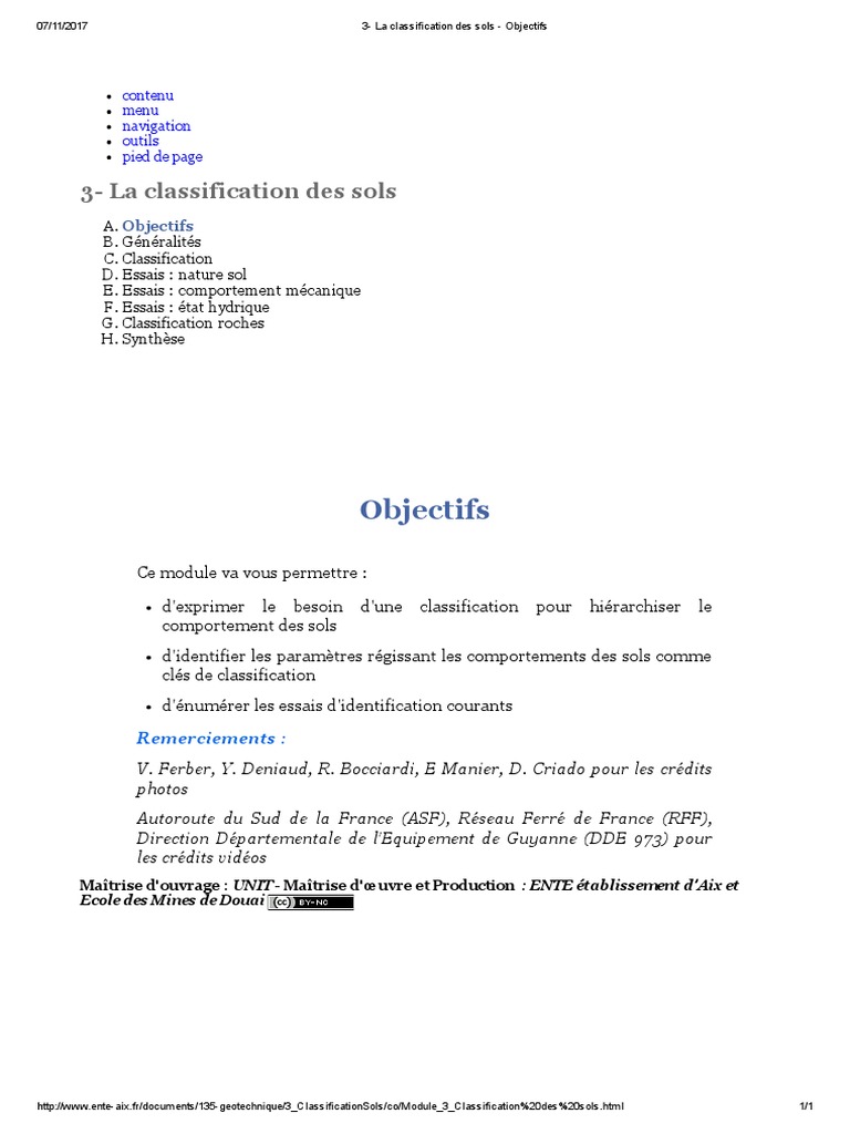 Classification des sols et nature sol | PDF | Argile | Internet