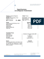 Acetato de Magnesio Tetrahidratado