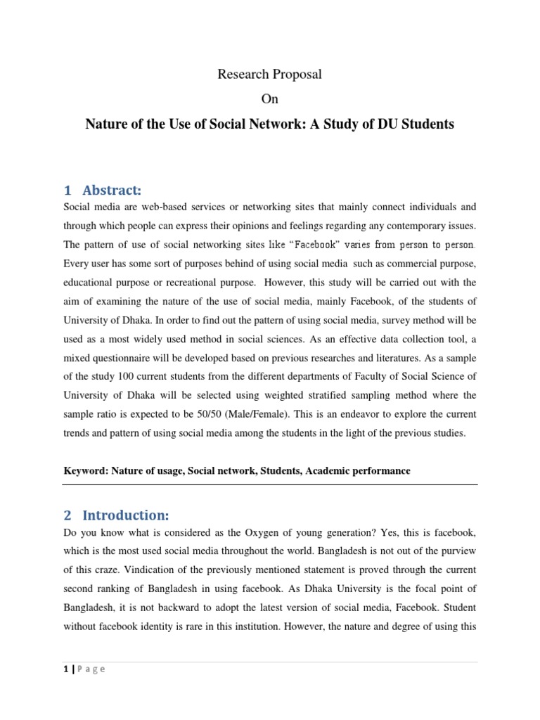 Social Media Use Among Dhaka University Students | PDF | Social ...