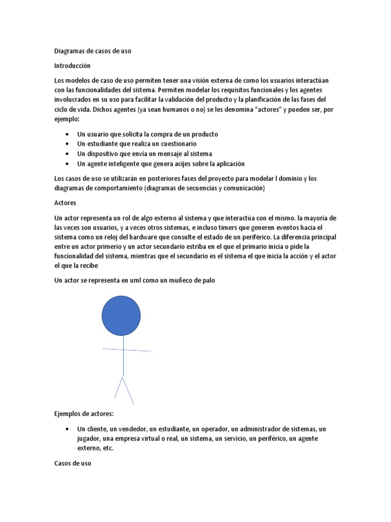 Diagramas de Casos de Uso UML | PDF | Caso de uso | Ingeniería de Sistemas