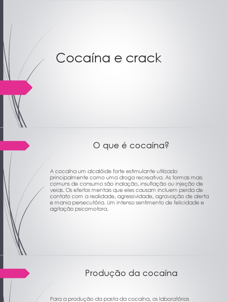Cocaína e Crack Cocaína Crack