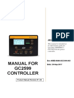 Sed Man GC2599 New 002 Manual For GC2599 Controller (New)