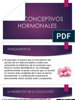 Anticonceptivos hormonales: mecanismos de acción