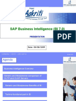 SAP Business Intelligence (BI 7.0) : Date: 08/08/2009