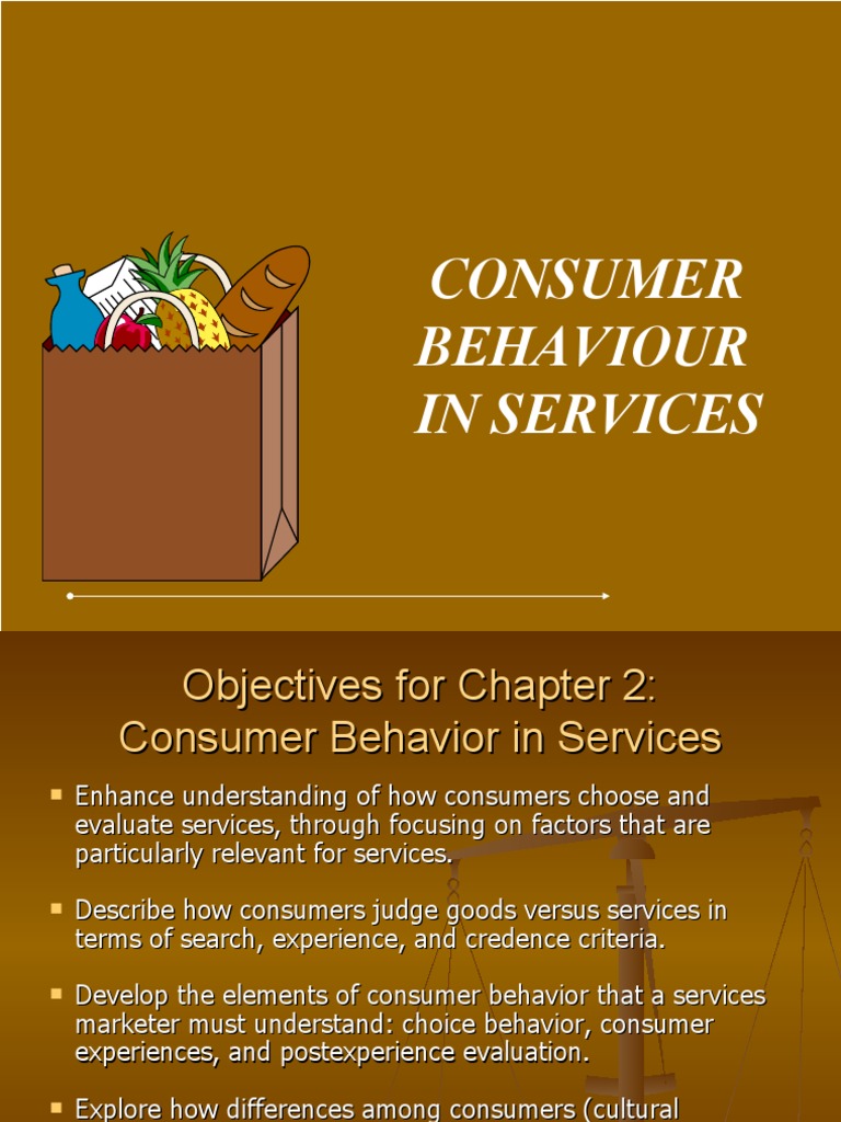 Consumer Behavior in Service Marketing | PDF | Consumer Behaviour ...