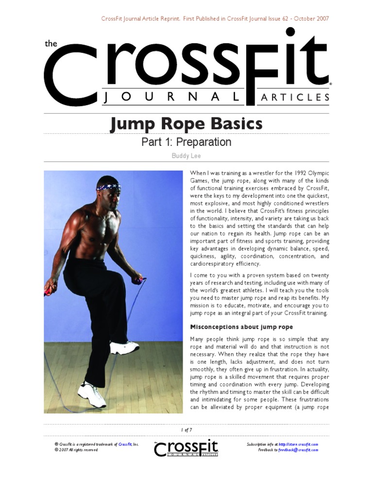 62 07 Jump Rope Basics PDF | PDF | Polyvinyl Chloride | Rope