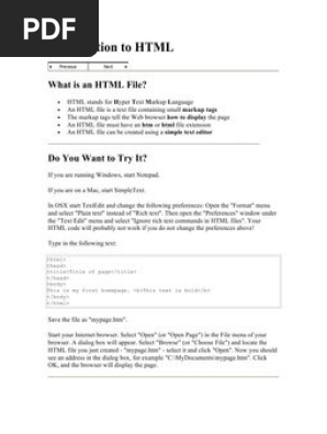 Html Tutorial Hyperlink Html Element