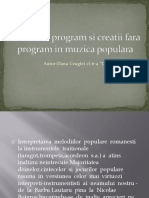 Creatii Cu Program Si Creatii Fara Program in