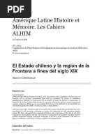 El Estado Chileno y La Región de La Frontera A Fines Del Siglo XIX