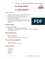 How to Write a Good Report1