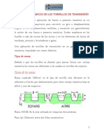 Aspectos Mecánicos de Los Tornillos de Transmisión