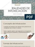 Generalidades de Intoxicacion