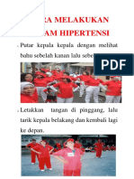 Cara Melakukan Senam Hipertensi