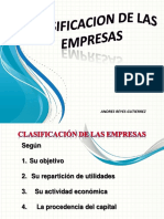 Clasificacion de Las Empresas