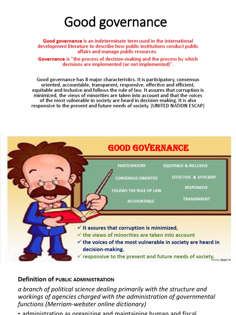 Good Governance | PDF | Good Governance | Governance
