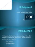 Refrigerant: Part of Refrigeration Course by Raphi Insichuen