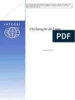 Sarq Prod Unidades Semec DIRAUD 2016 Issai Tradu o Nivel 1 e 2 Issai Issais 1 2 Vers o Final PDF ISSAI 1 Declara o de Lima