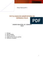 Patologias en Muros de Ladrillos Ceramicos