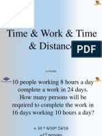 Time & Work & Time & Distance