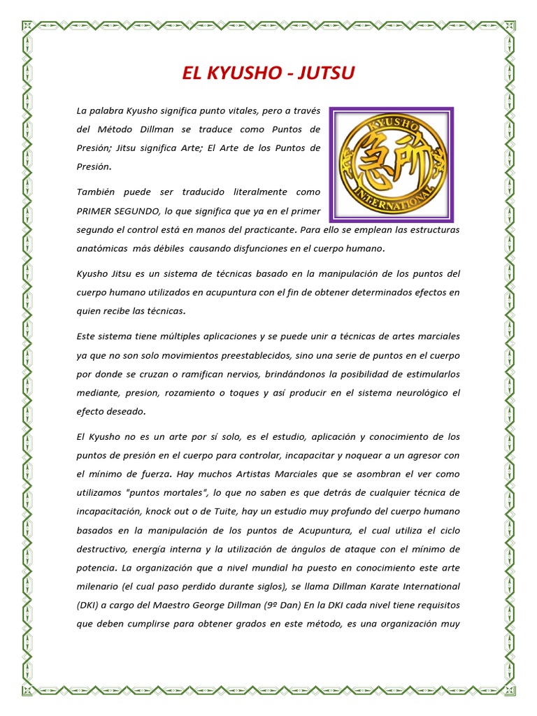 Kyusho Jitsu PDF Artes marciales del este asiático Deportes de