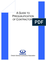 A Guide To Prequalification of Contractors OGCA