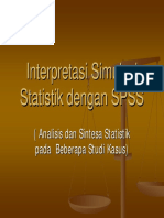 Interpretasi Simulasi Statistik Dengan SPSS