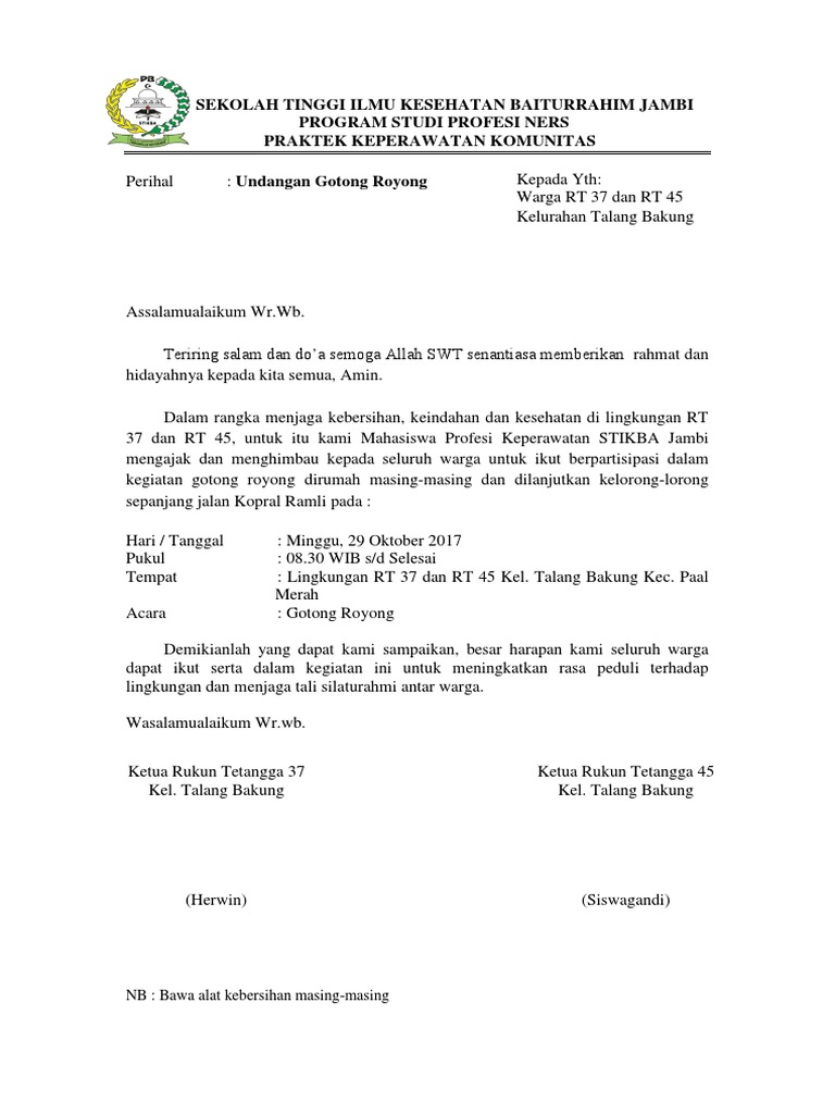 Contoh Surat Rayuan Ringan