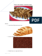 Simple Choco-and-Cheese Toasted Bread.: Materials: Loaf of Bread (Wholewheat Bread Is Fine)