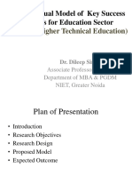 A Conceptual Model of Key Success Factors For Education Sector