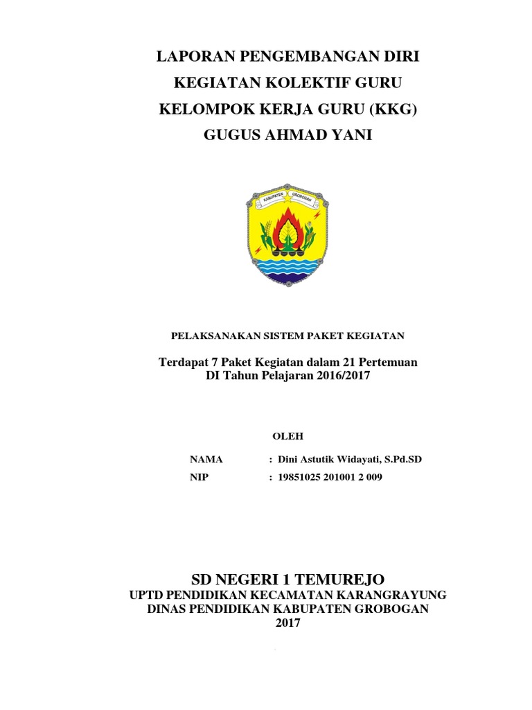 1 Laporan Kkg Ahmad Yani