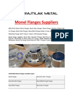 Monel Flanges Suppliers