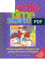Puzzle Time For Starters PDF