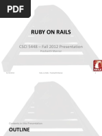 Ruby On Rails Initial Presentation