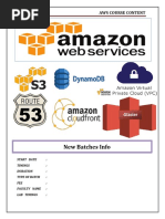 AmazonWebService Course Content