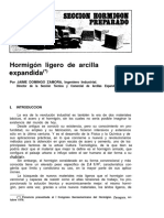 Hormigon Ligero de Arcilla Expandida