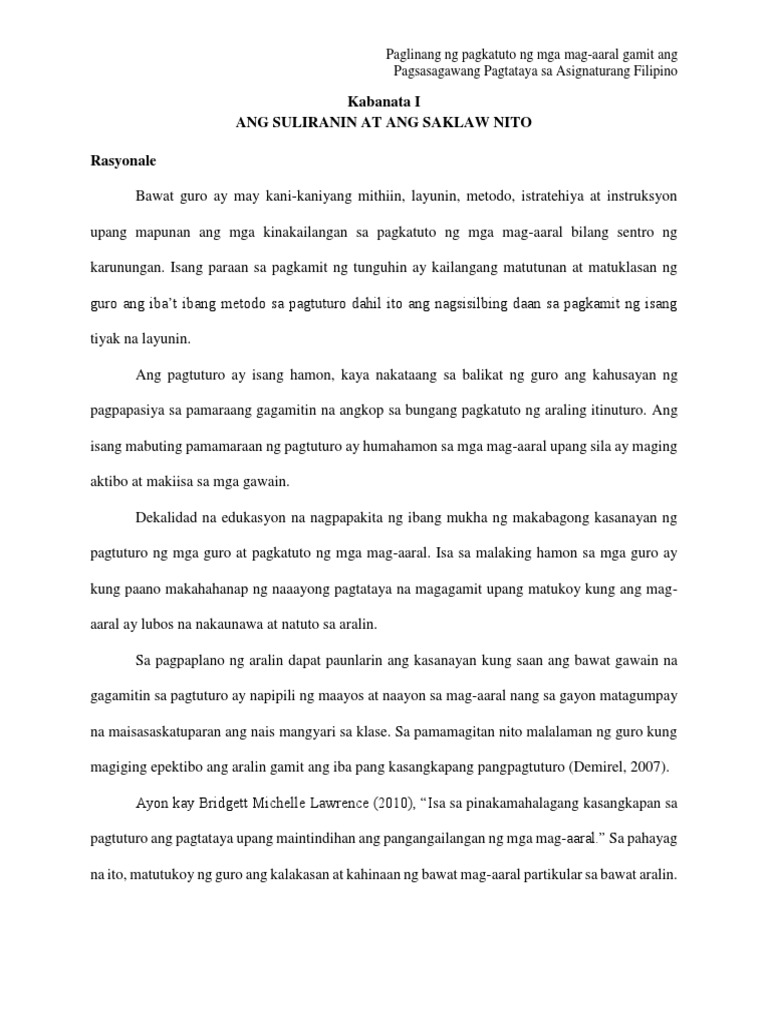 Deped action research sample pdf image