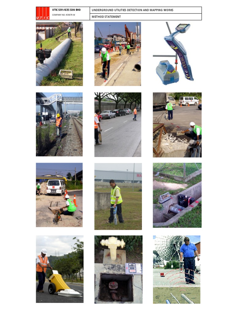 Underground Utility Detection Methods | PDF | Surveying | Sanitary Sewer