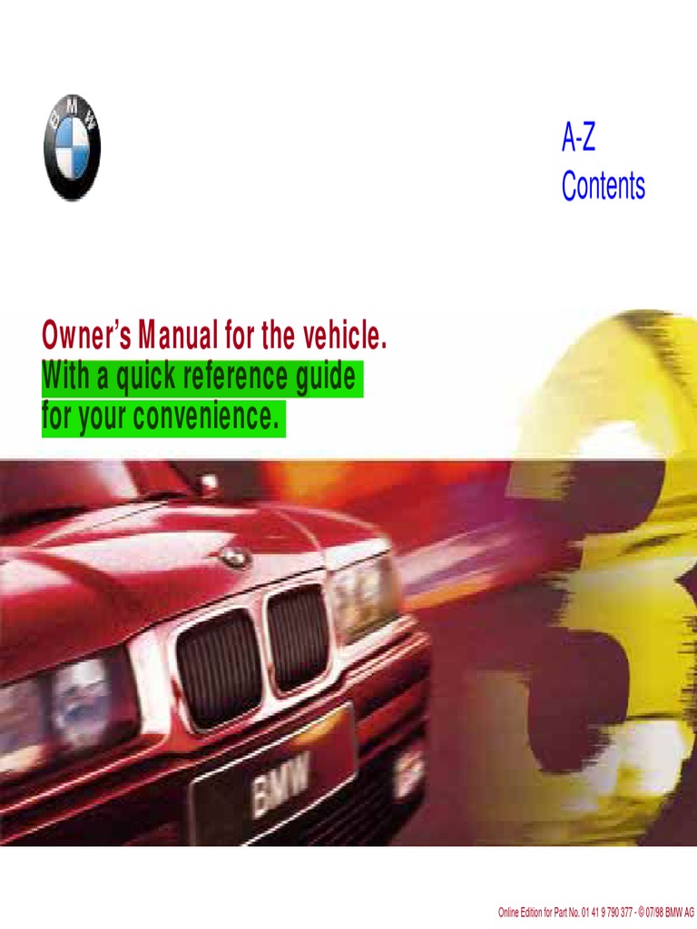 Owner's Manual For The Vehicle.: With A Quick Reference Guide For Your ...