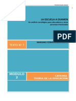 1-2 Fernandez Enguita La Escuela A Examen Cap 1