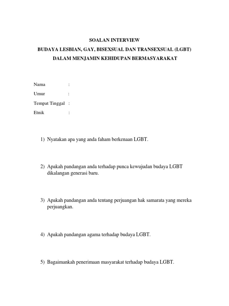 Soalan Interview Pdf