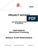 Plant Maintenance Processing (IIT)