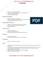 CBSE Class 11 Biology Plant Kingdom Notes