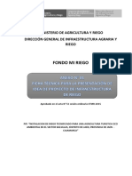 Ficha Técnica de Información de Idea de Proyecto para Financiamiento de Perfil - Fondo Mi Riego.